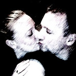 Desiree Capuano kissing Kristopher Lauchner