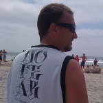 Kristopher Lauchner at the beach