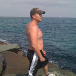 Kristopher Lauchner at the beach in San Diego